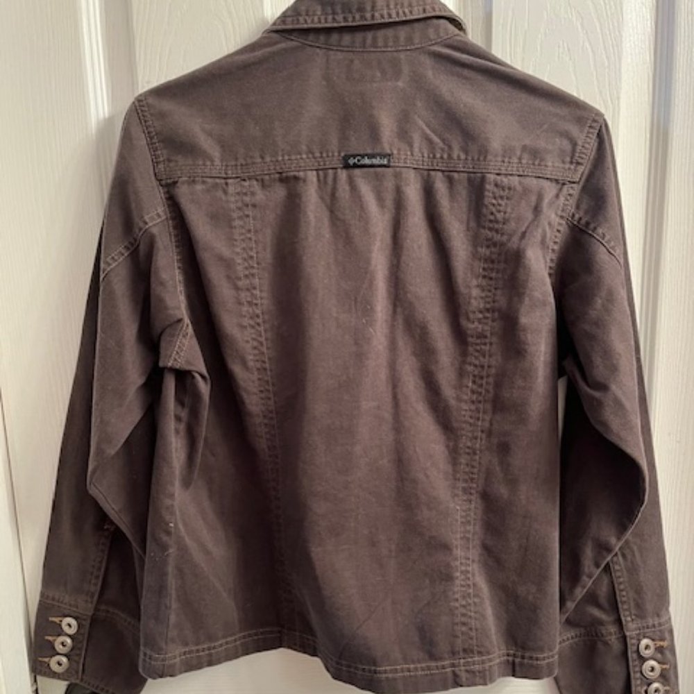 Columbia Sportswear Company Cotton Brown Button Up Jacket - Picture 3 of 16